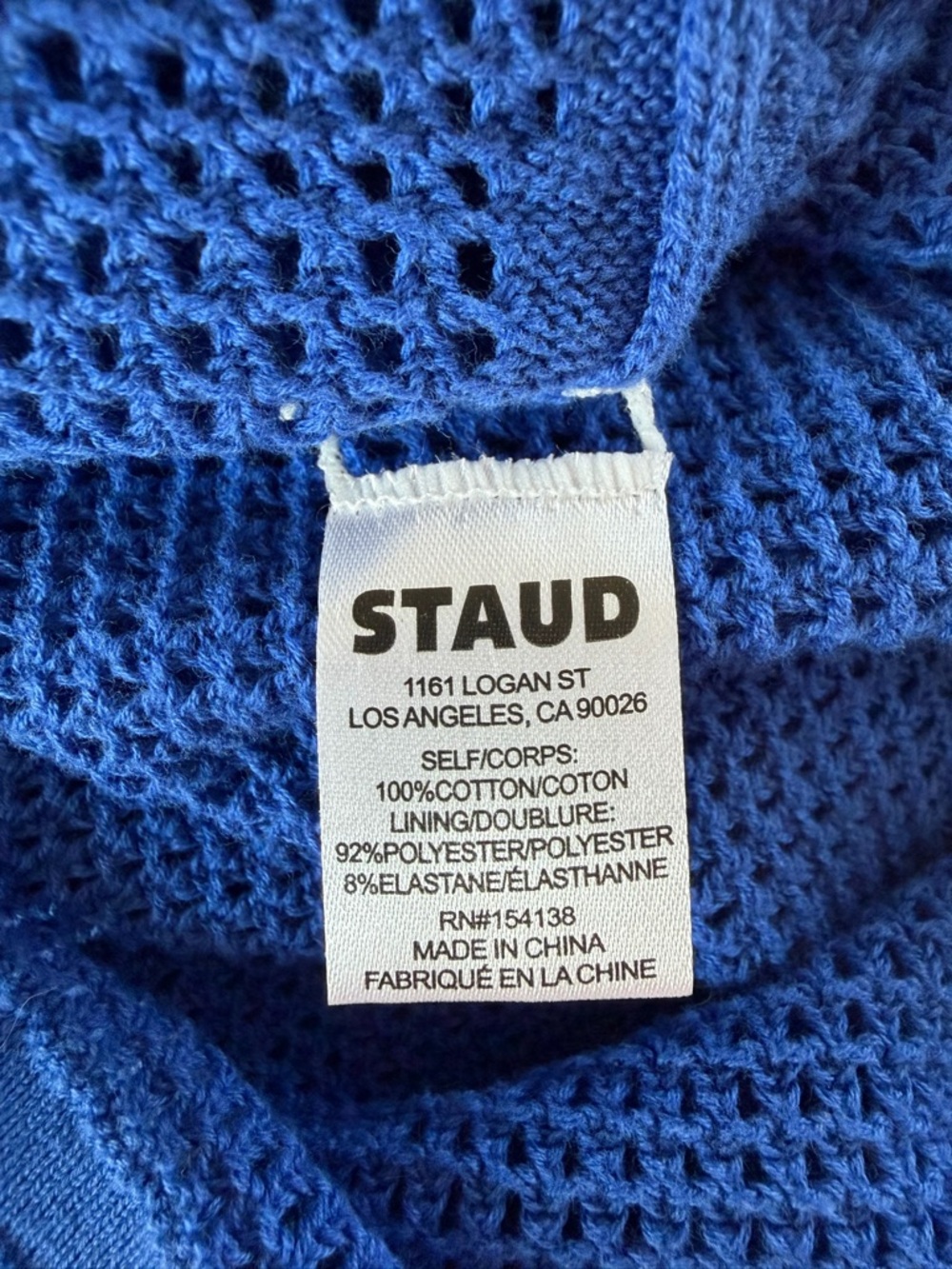 Staud Colorblock Knit Maxi Dress in Light Blue, Green & Royal Blue, sz M - Picture 9 of 10